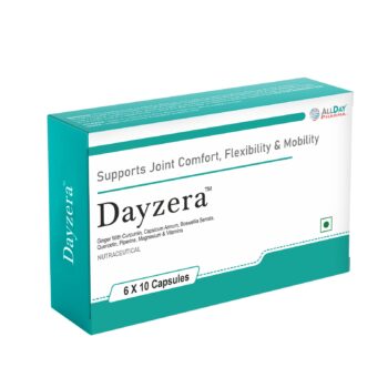 AllDay Pharma Dayzera Formula | Advanced Support for Joint Comfort, Flexibility, and Recovery (60 Capsules)