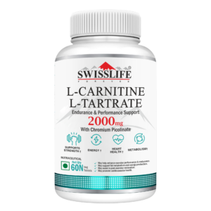 SwissLife Forever L-Carnitine Tartrate 2000mg | May promote cardiovascular health | Health Endurance & Performance Support | 60 Tablets