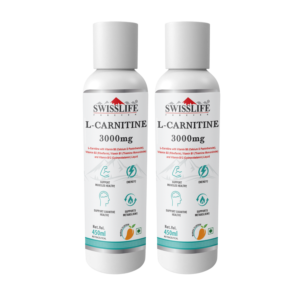 SwissLife Forever L-Carnitine Liquid | With Vitamin B Complex | May Support Healthy Nervous System, Stress Management & Focus | For Men & Women | 450ML (Pack of 2)