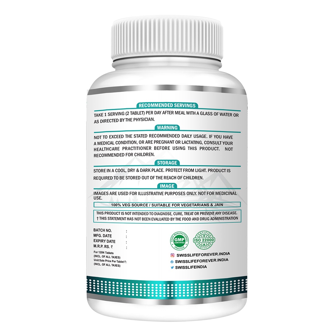Magnesium Glycinate Tablets | Chelated Magnesium Glycinate | Dietary Tablets with Mineral and Amino Acid Help in Bone Health, Muscle Health & Heart Health for Men & Women | 120 Tablets - Image 3