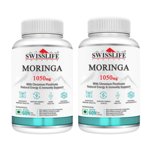 SwissLife Forever Moringa Tablets | Natural Energy & Immunity Support Formula for Digestion, Metabolism, and Overall Wellness | 60 Tablets ( Pack of 2 )
