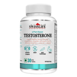 SwissLife Forever Testosterone Supplement for Men | Tribulus 1000mg, Ashwagandha, L-Citrulline, Kaunch Beej | Plant-Based Formula | Supports Strength, Stamina, Energy & Performance | 30 Tablets