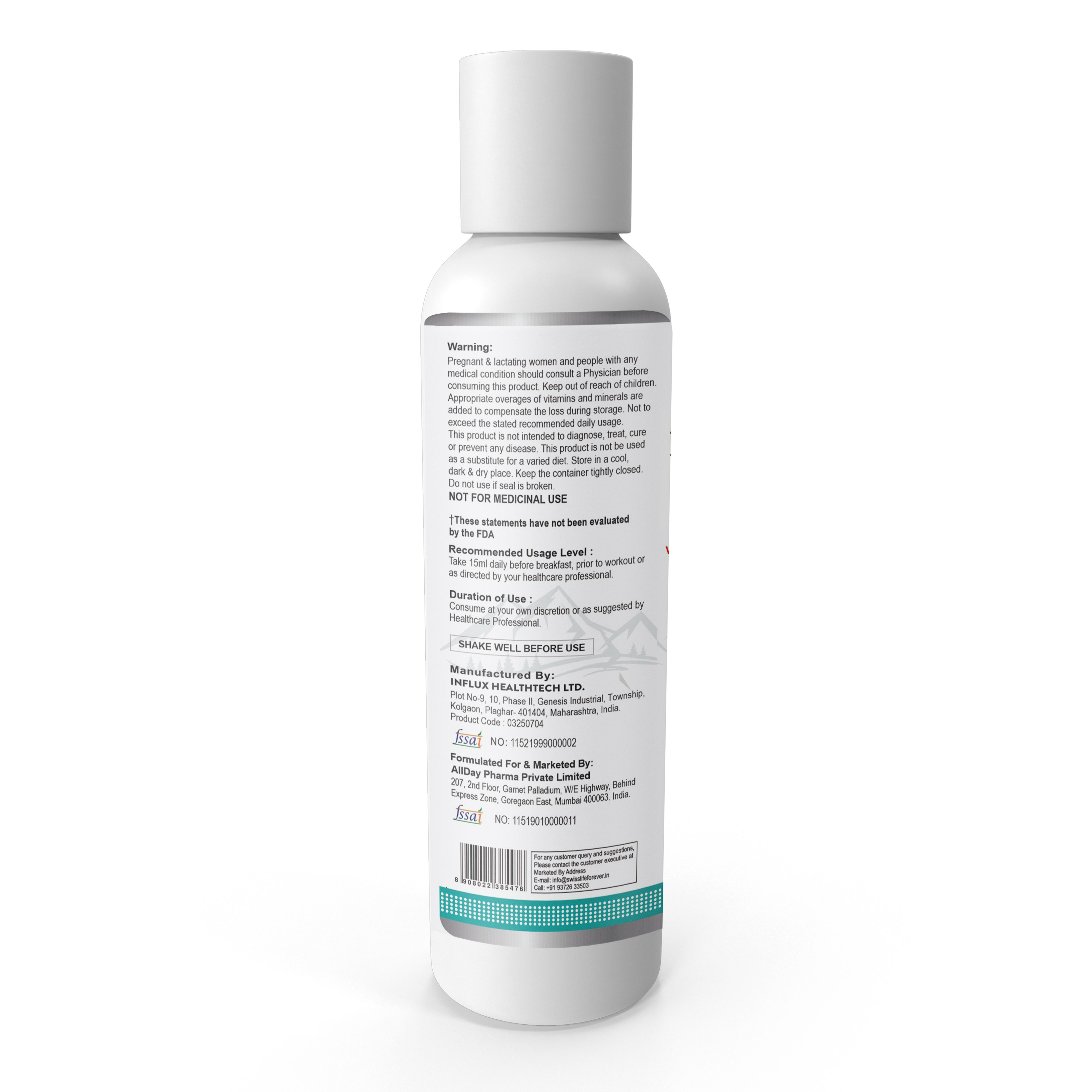 SwissLife Forever L-Carnitine Liquid | With Vitamin B Complex | May Support Healthy Nervous System, Stress Management & Focus | For Men & Women | 450ML - Image 2